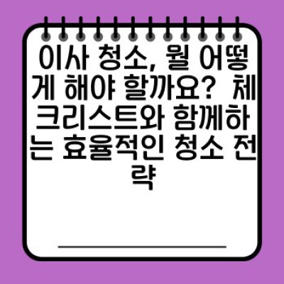 이사 청소 완벽 가이드: 야외 공간 정리부터 실내 청소까지 완벽 대비하기