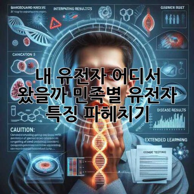 🧬 내 유전자, 어디서 왔을까? 민족별 유전자 특징 파헤치기! 🔍