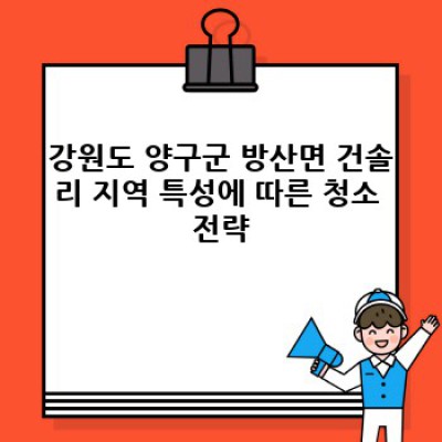 먼지 없는 청소: 강원특별자치도 양구군 방산면 건솔리 청소 완벽 가이드