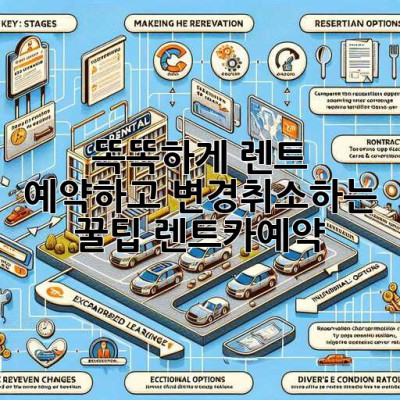 똑똑하게 렌트🚗 예약하고 변경/취소하는 꿀팁! #렌트카예약
