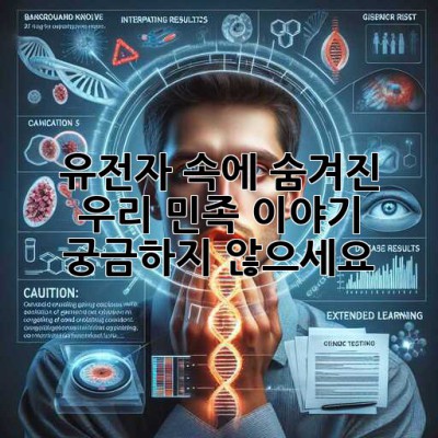 🧬 유전자 속에 숨겨진 우리 민족 이야기, 궁금하지 않으세요? 🔍
