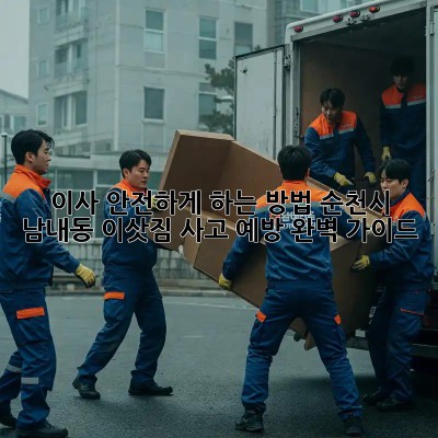 이사, 안전하게 하는 방법! 순천시 남내동 이삿짐 사고 예방 완벽 가이드