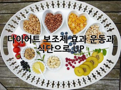다이어트 보조제 효과, 운동과 식단으로 UP! ✨