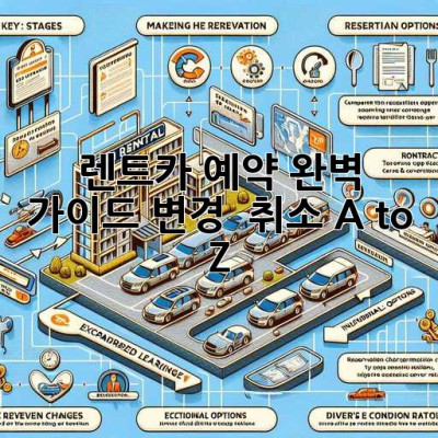 🚗💨 렌트카 예약 완벽 가이드: 변경 & 취소 A to Z!