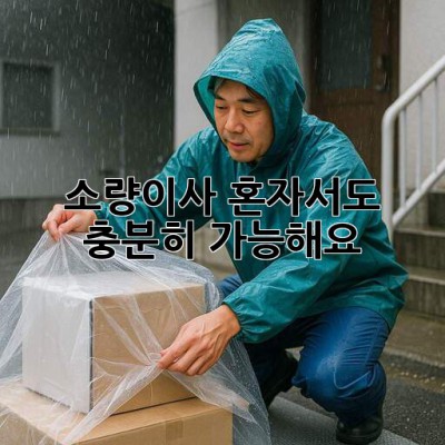 소량이사, 혼자서도 충분히 가능해요!