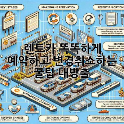 🚗💨 렌트카 똑똑하게 예약하고 변경/취소하는 꿀팁 대방출! 🍯