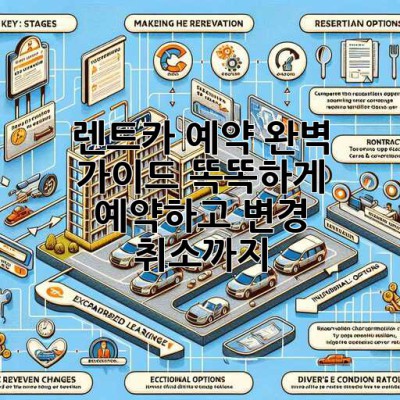 🚗💨 렌트카 예약 완벽 가이드: 똑똑하게 예약하고 변경, 취소까지!